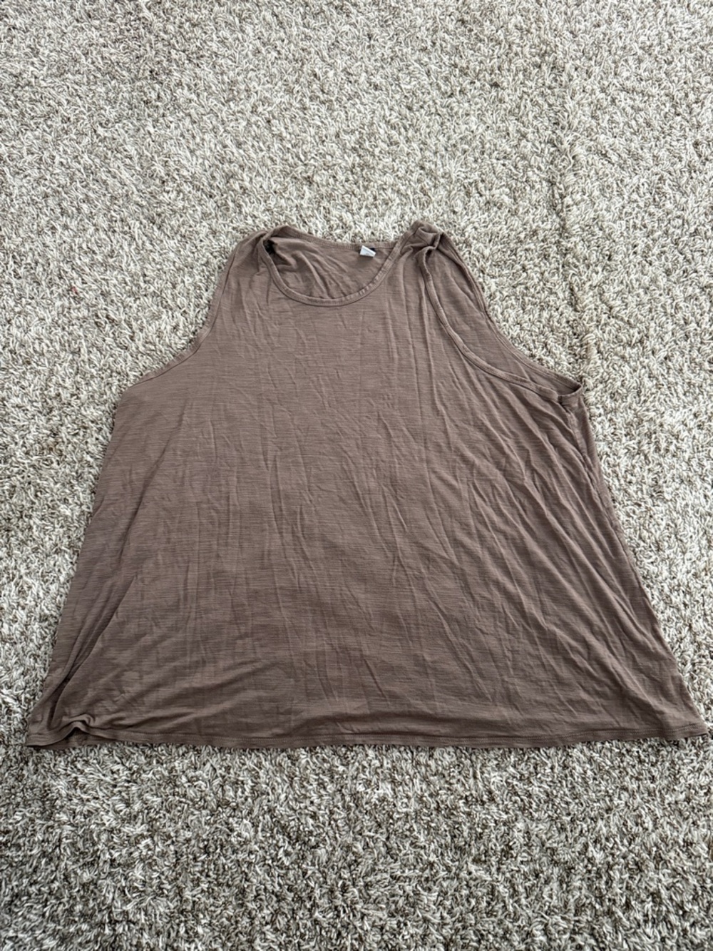 Old Navy Relaxed Scoop Tank in Taupe Brown